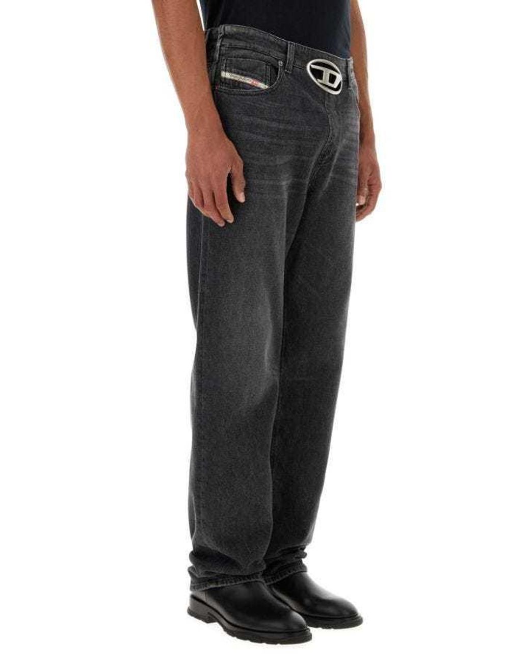 DIESEL Gray 1955 D-Rekiv Straight Jeans for men