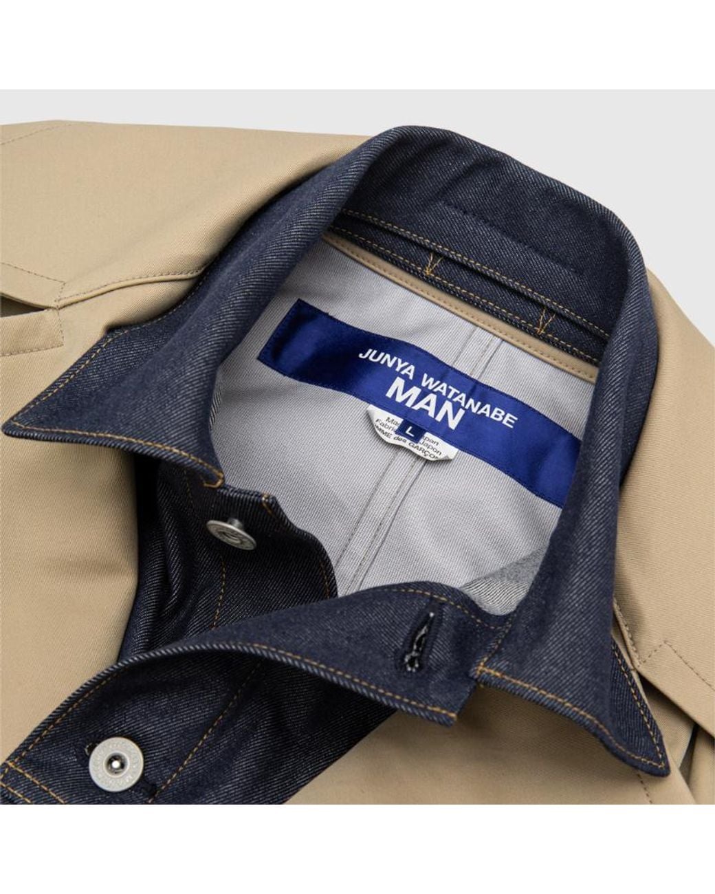 Junya Watanabe Brown Long-Sleeved Trench Coat for men