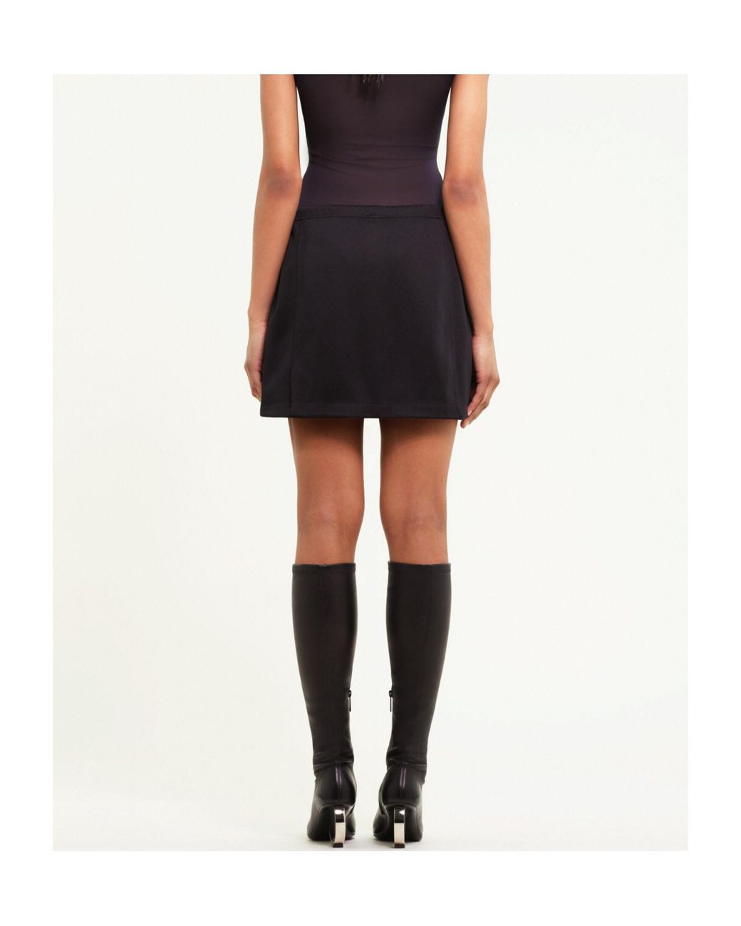 Courreges Black Courrèges Interlock Mini Skirt