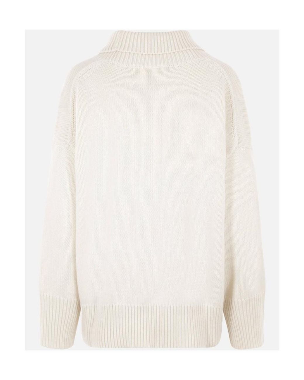 Chloé White Chloé Roll-Neck Knitted Jumper
