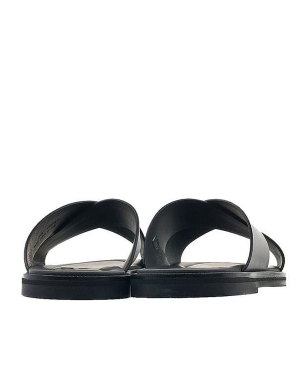 Bally Blue Round-Toe Flat Slides for men