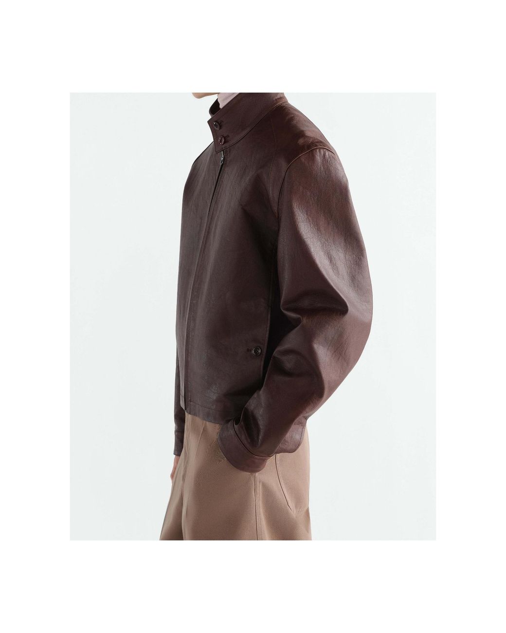 Lemaire Brown Harrington Jacket for men