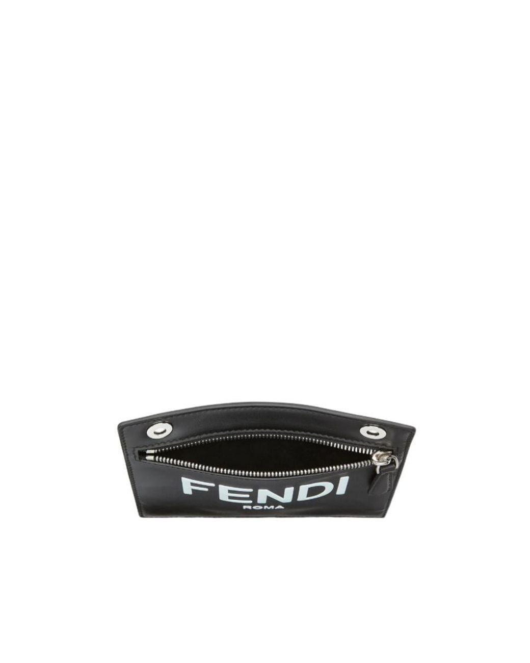 Fendi Black Peekaboo Clutch Bag for men