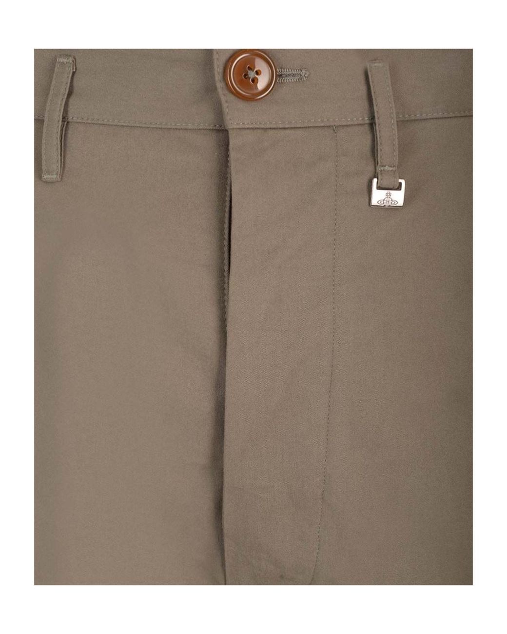 Vivienne Westwood Gray Cropped Cruise Trousers for men