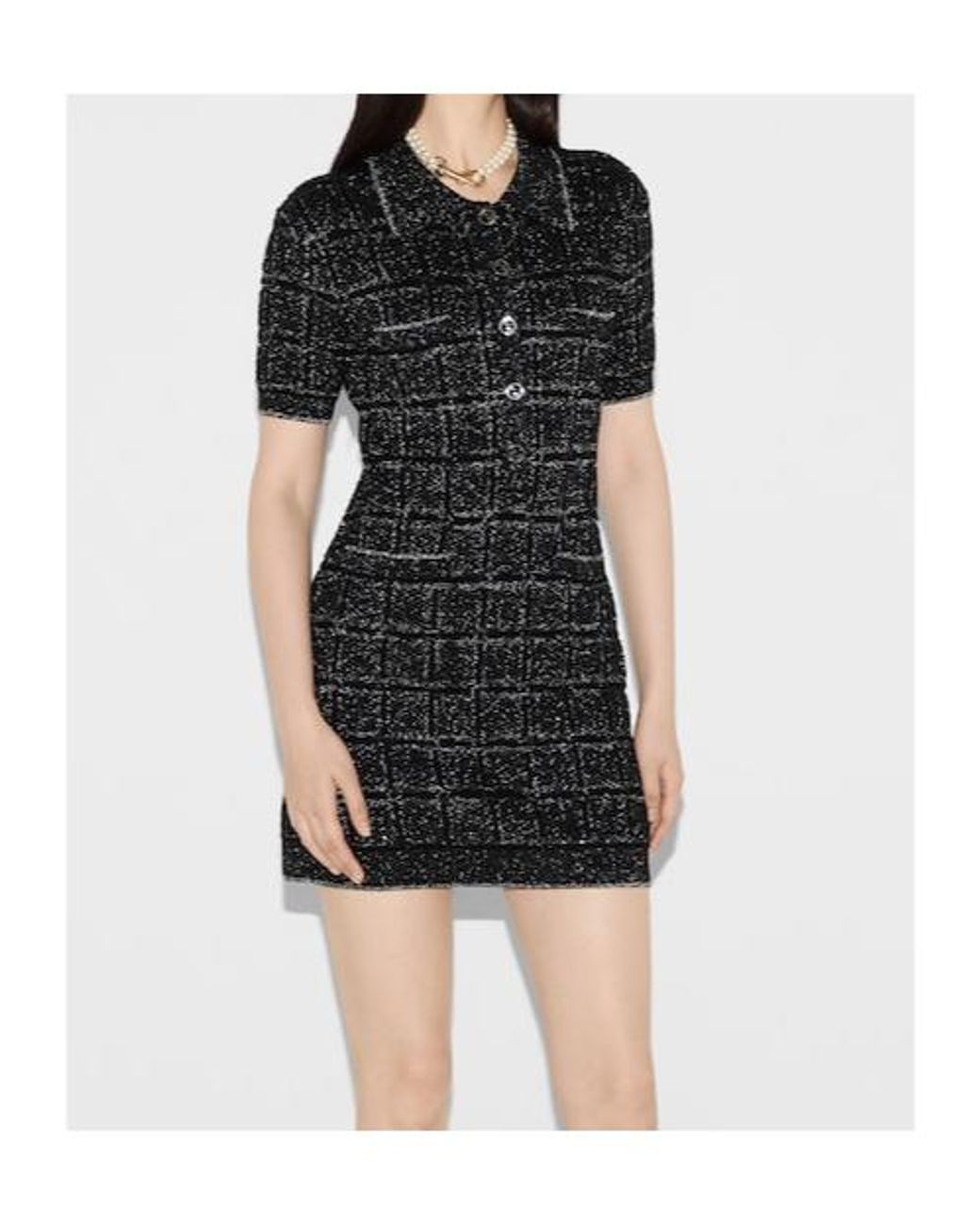 Gucci Black And Thread Dress