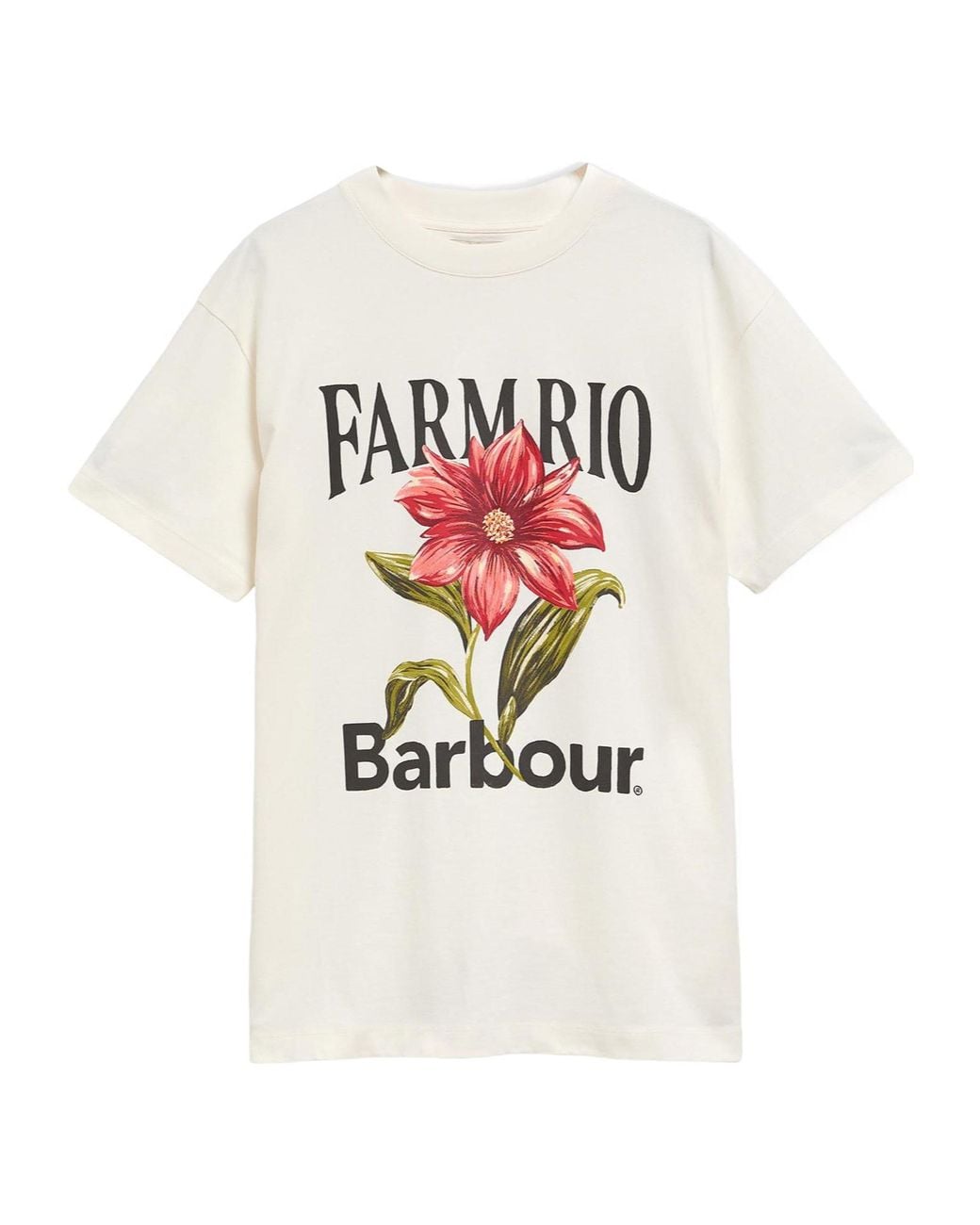 Barbour White X Farm Rio Wild Flower Graphic T-Shirt