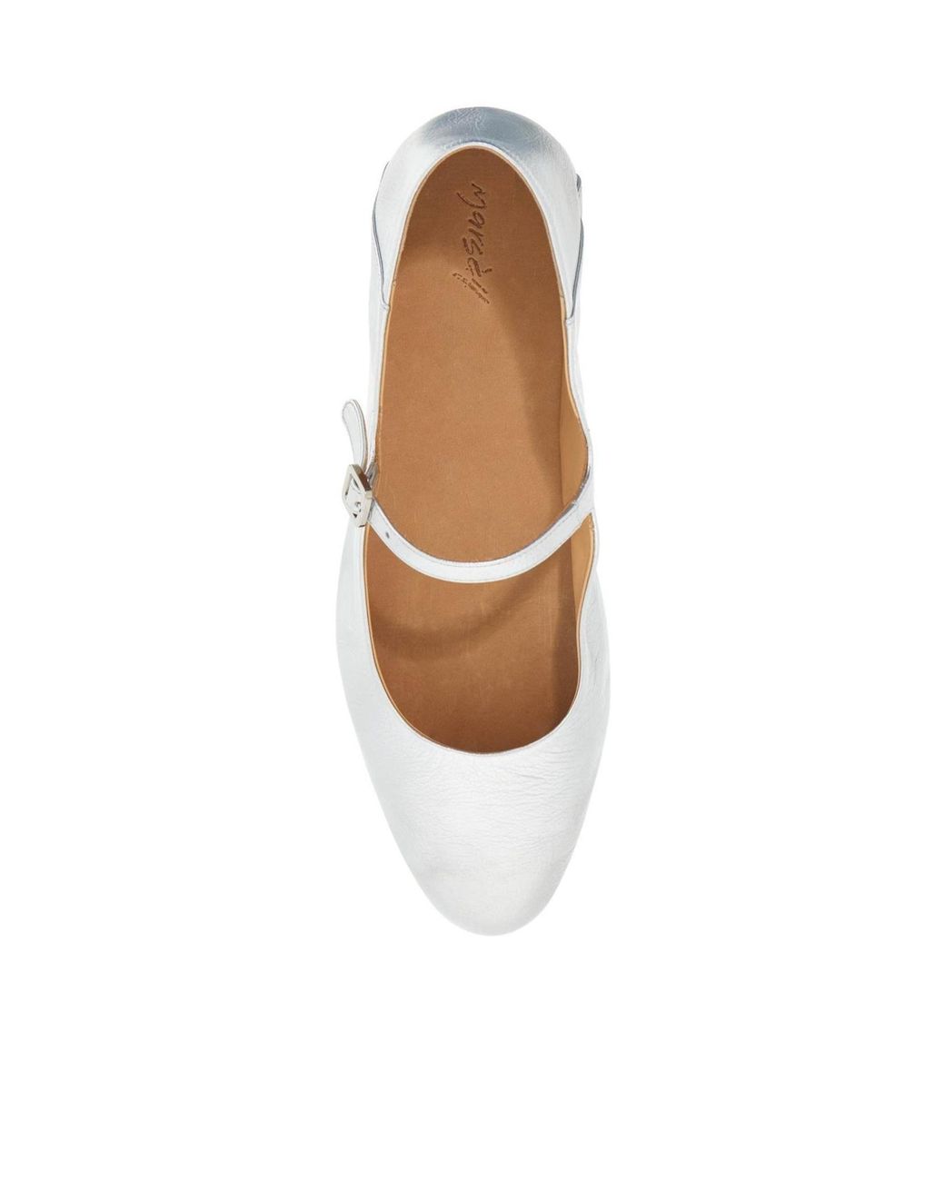 Marsèll White Marsèll Strascico Round Toe Ballerina Shoes
