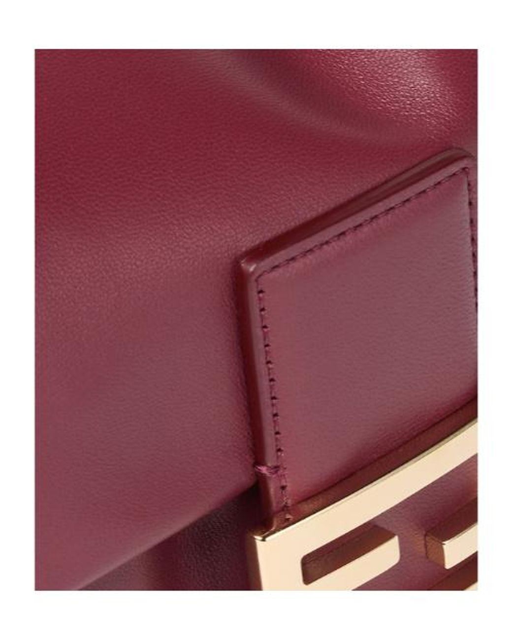 Fendi Purple Baguette Flap Shoulder Bag
