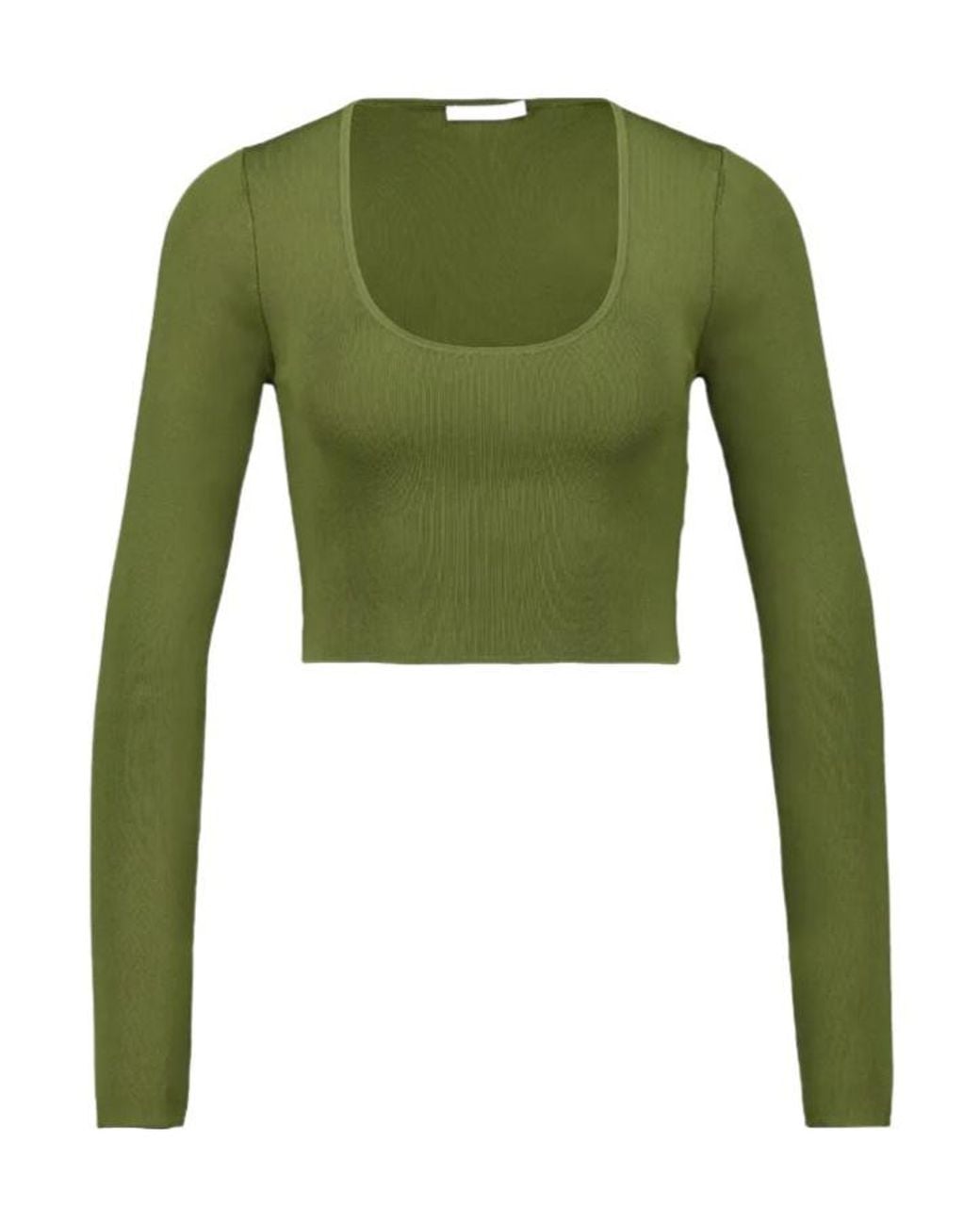Zimmermann Green Wylie Knitted Top