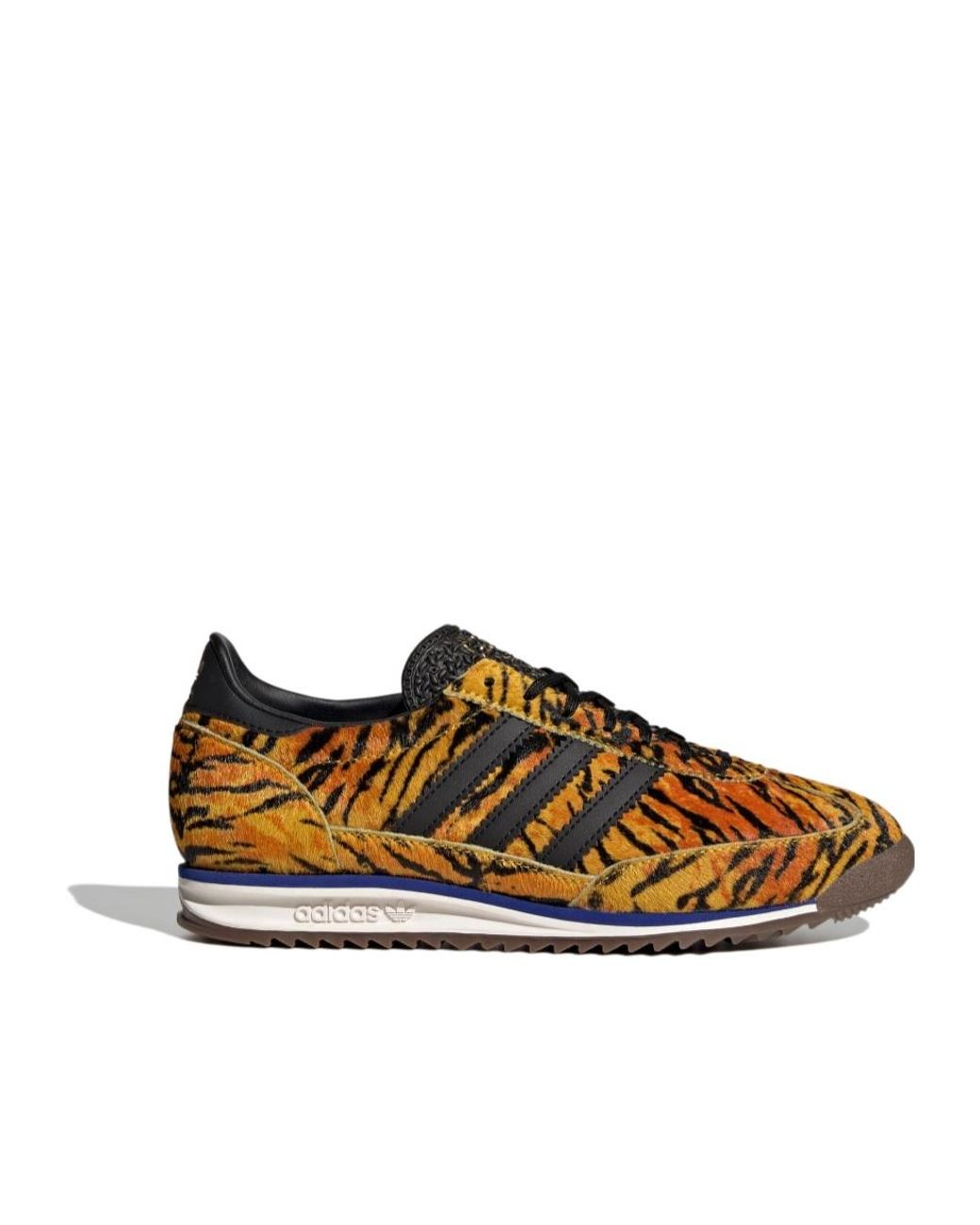 Adidas Originals Brown Sl 72 Og Patterned Low-Top Sneakers