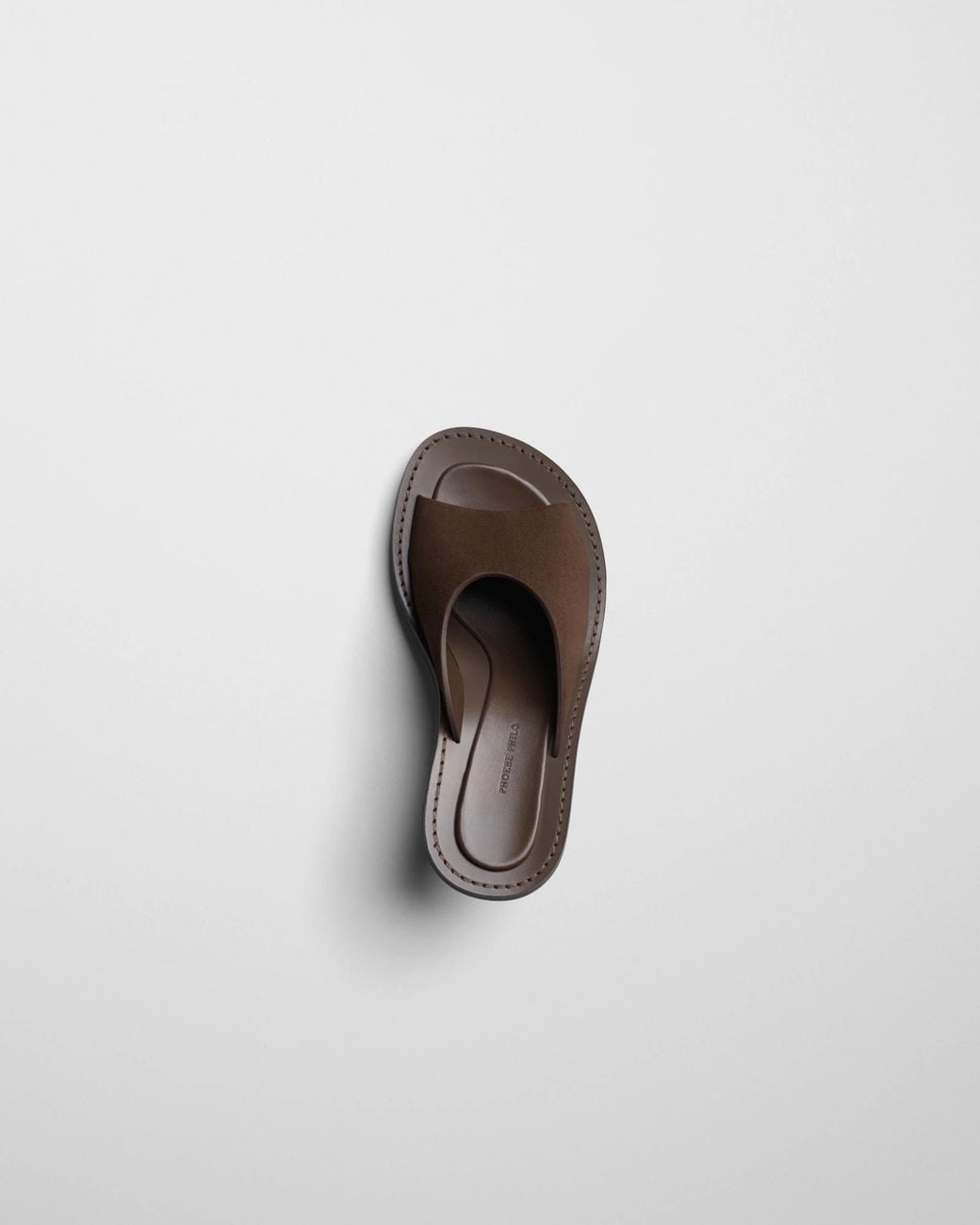 Phoebe Philo Brown Round-Toe Open-Toe High-Heeled Sandals