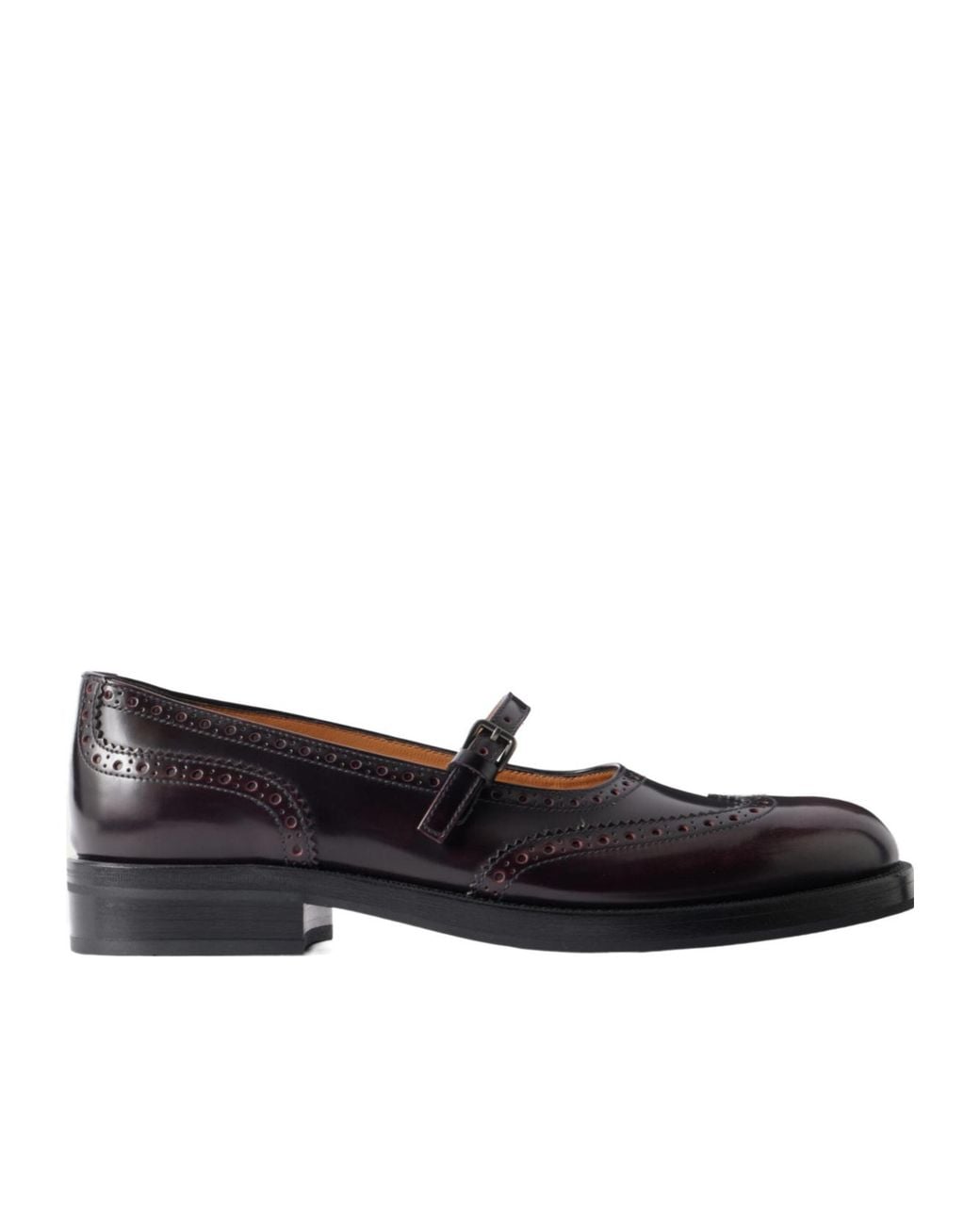 Church's Black Sheila Brogue-Detail Buckle-Fastening Loafers