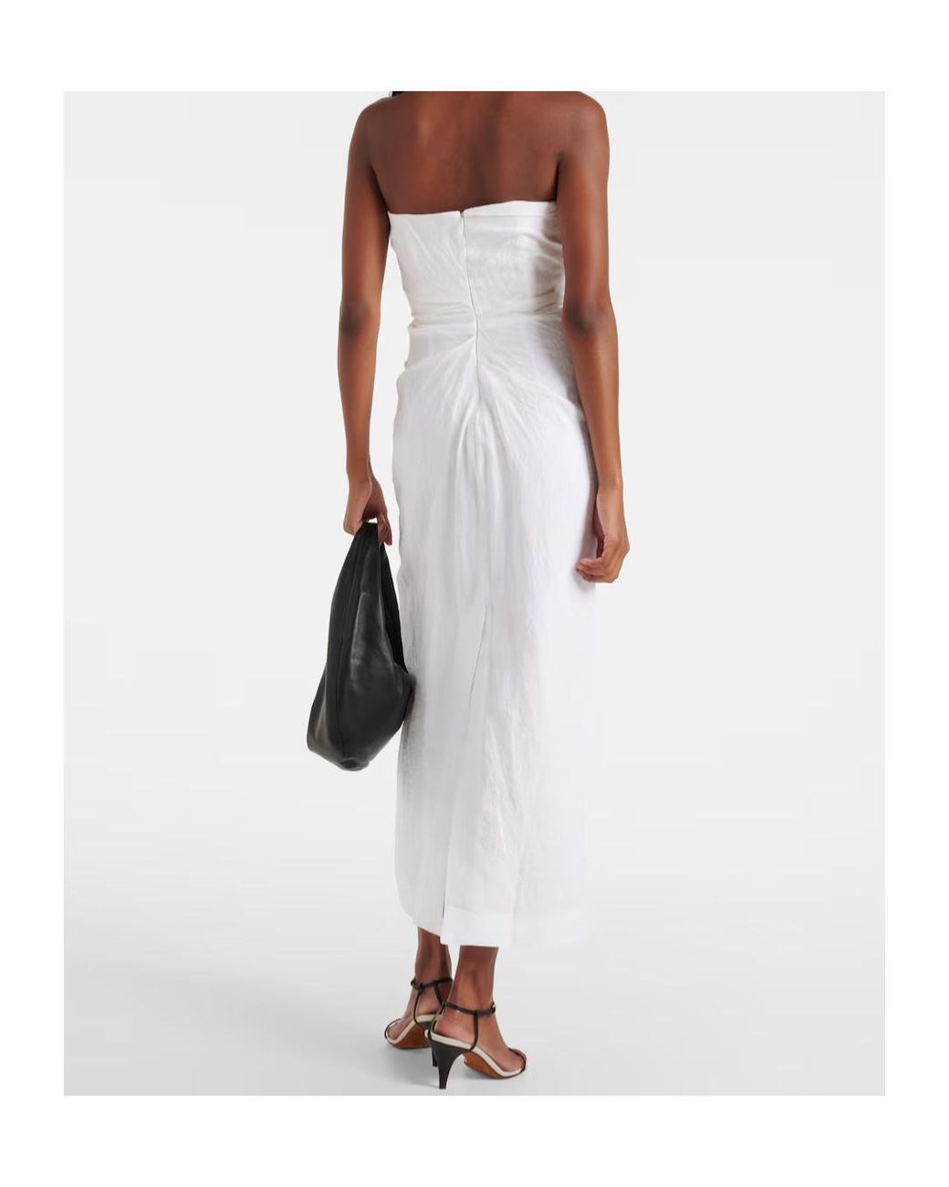 TOVE White Bridal Sabella Linen Maxi Dress