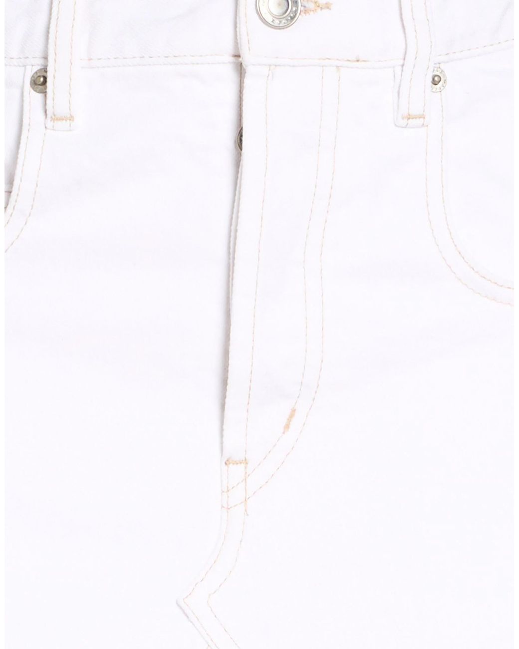 Isabel Marant White Denim Skirts