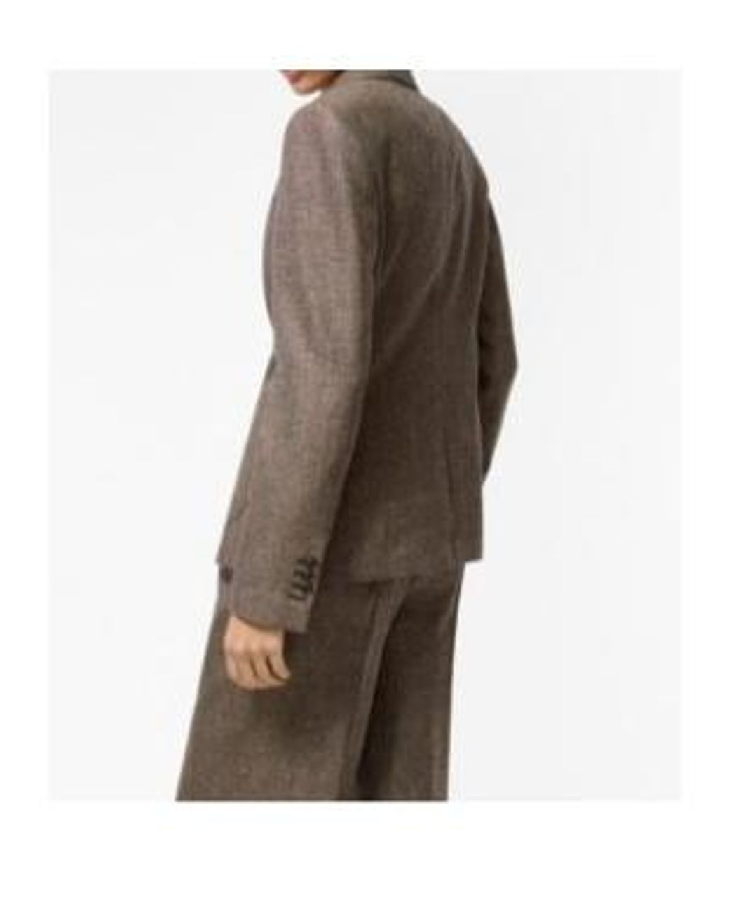 Burberry Brown Single Breasted Tailored Jacket