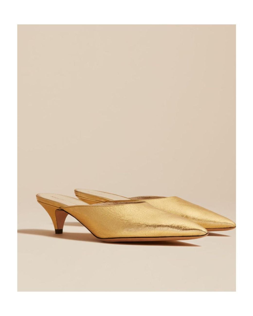 Khaite Natural The River Pointed-Toe Mules