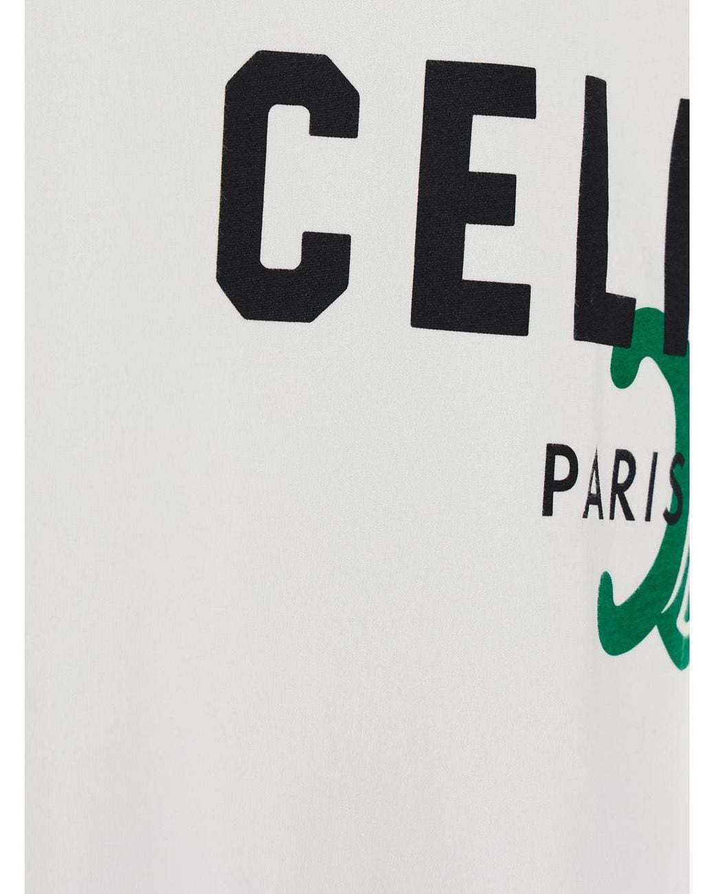 Céline White T-Shirt for men
