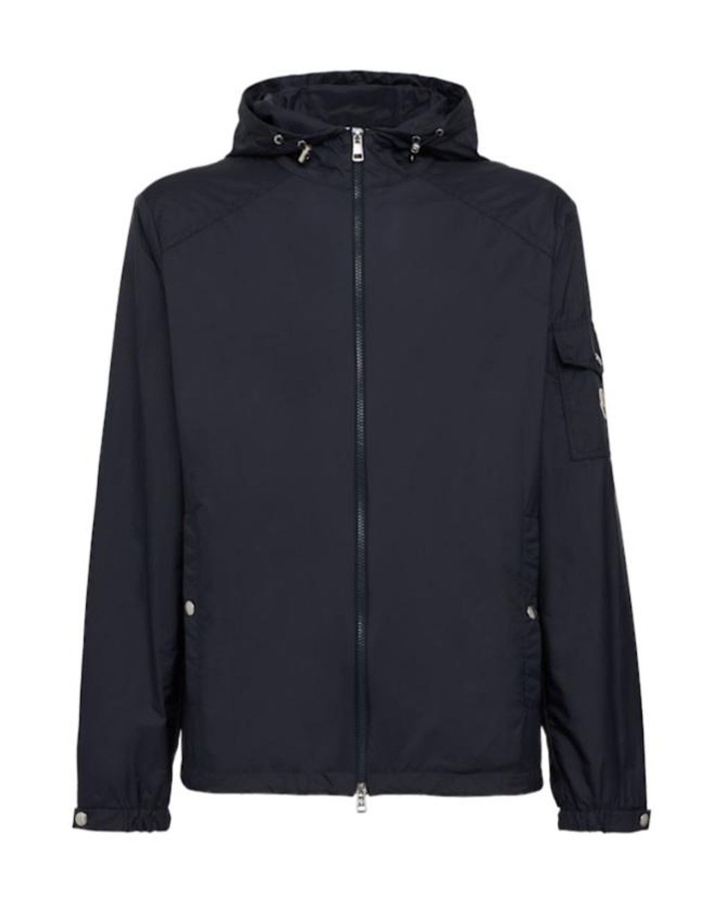 Moncler Blue Etiache Nylon Hooded Rain Jacket for men
