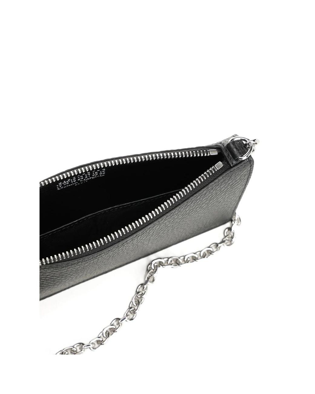 Maison Margiela Black Chain Link Zipped Wallet