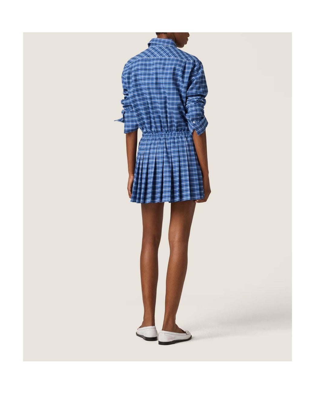 Miu Miu Blue Flannel Dress