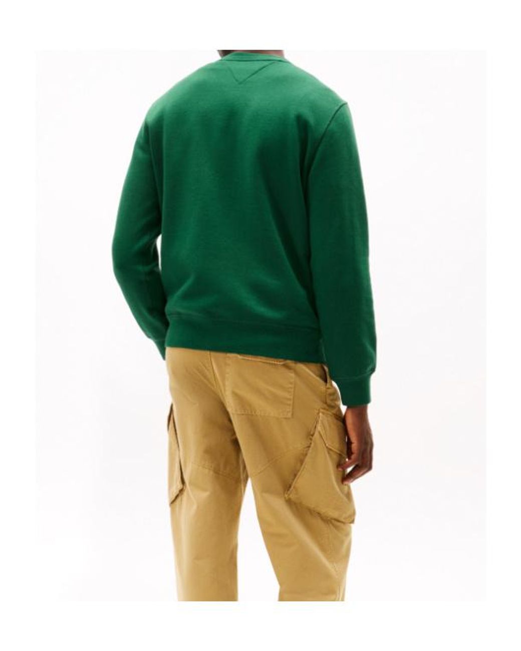 Tommy Hilfiger Green Essential Fleece Sweatshirt for men
