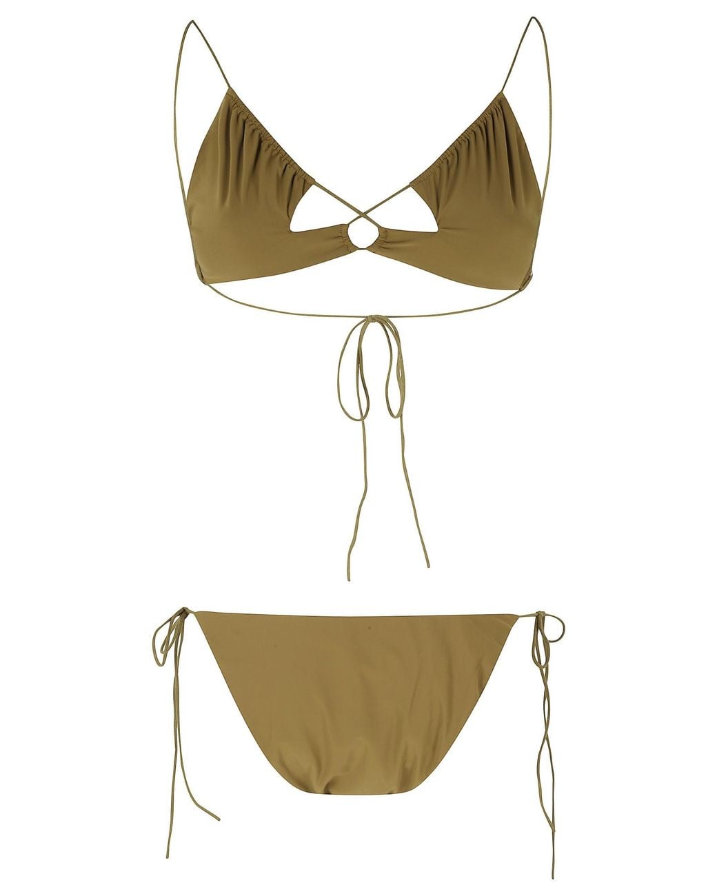Amazuìn Green Kaiu Ring Detail Bikini