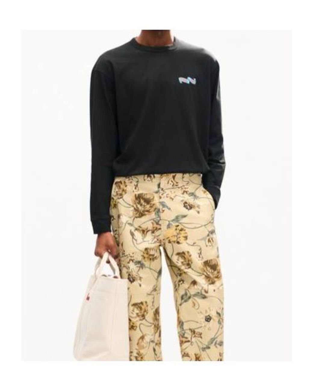 KENZO Black Jumping Tiger' Long Sleeves T-Shirt for men
