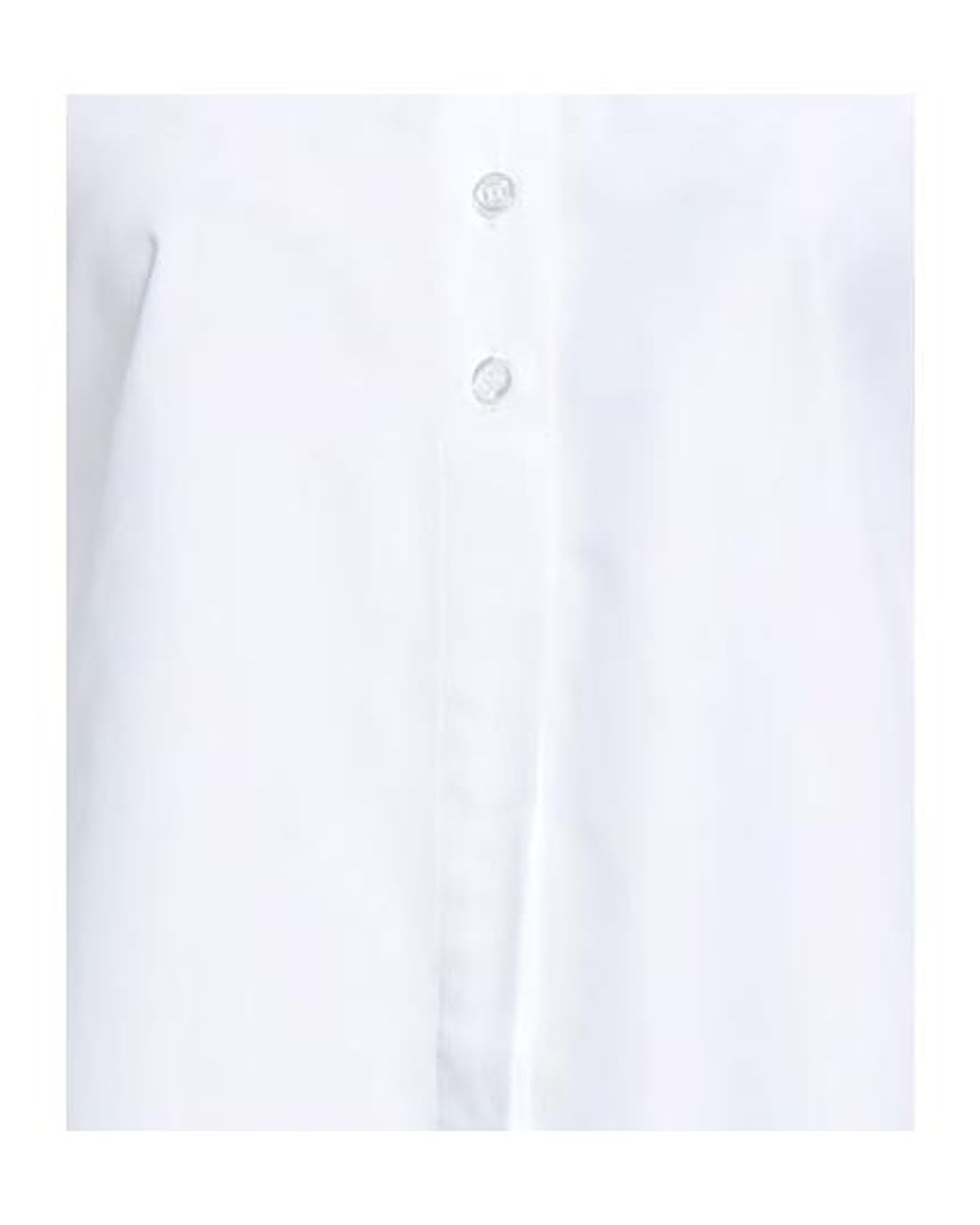 Sportmax White Solid Colour Shirts Blouses