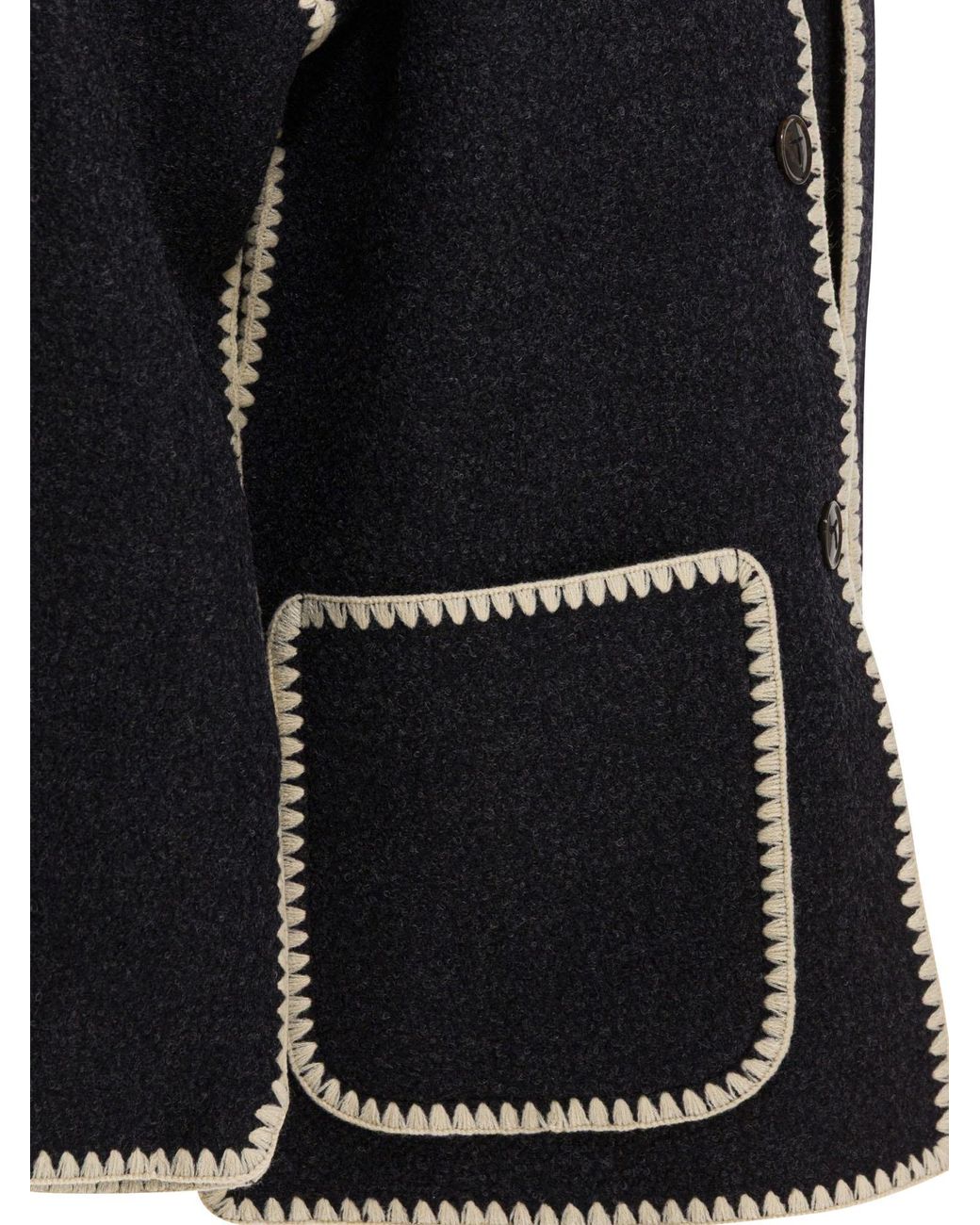 Totême Black Scarf Jacket
