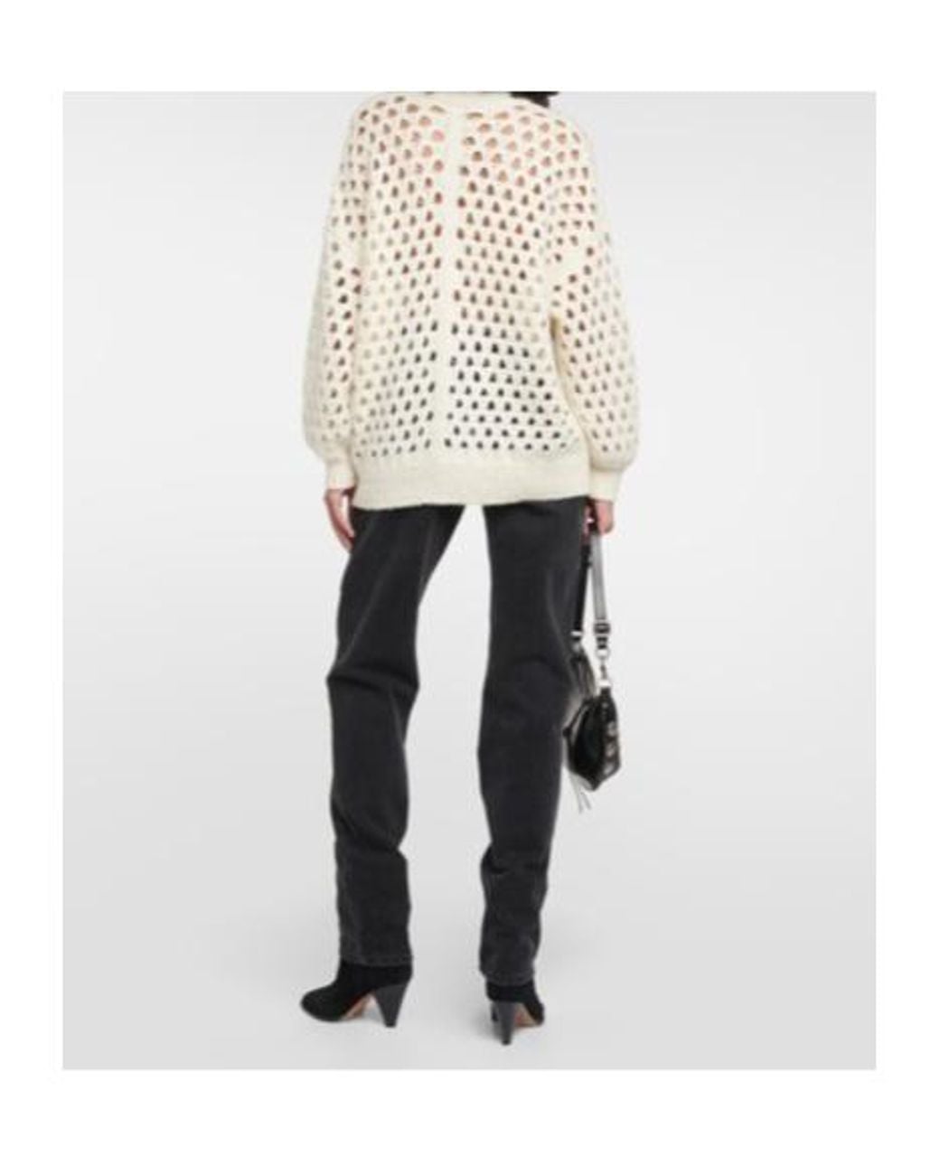 Isabel Marant Natural Crew Neck Knit Sweater