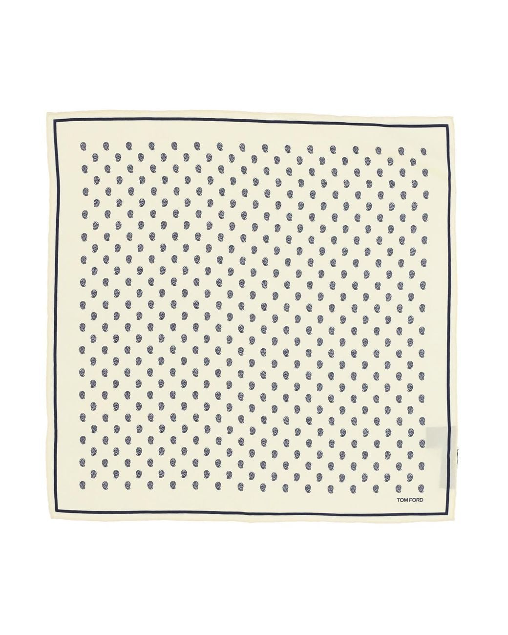 Tom Ford Natural Polka Dot Square Scarf for men