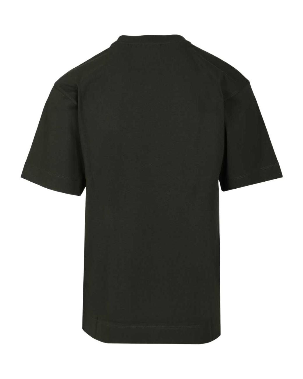 Dries Van Noten Black Cotton Crew Neck Short-Sleeved T-Shirt for men
