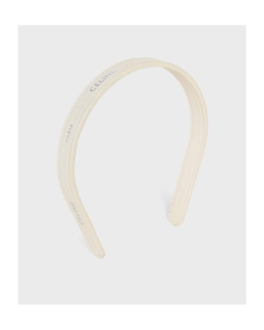 Céline White Paris Thin Headband