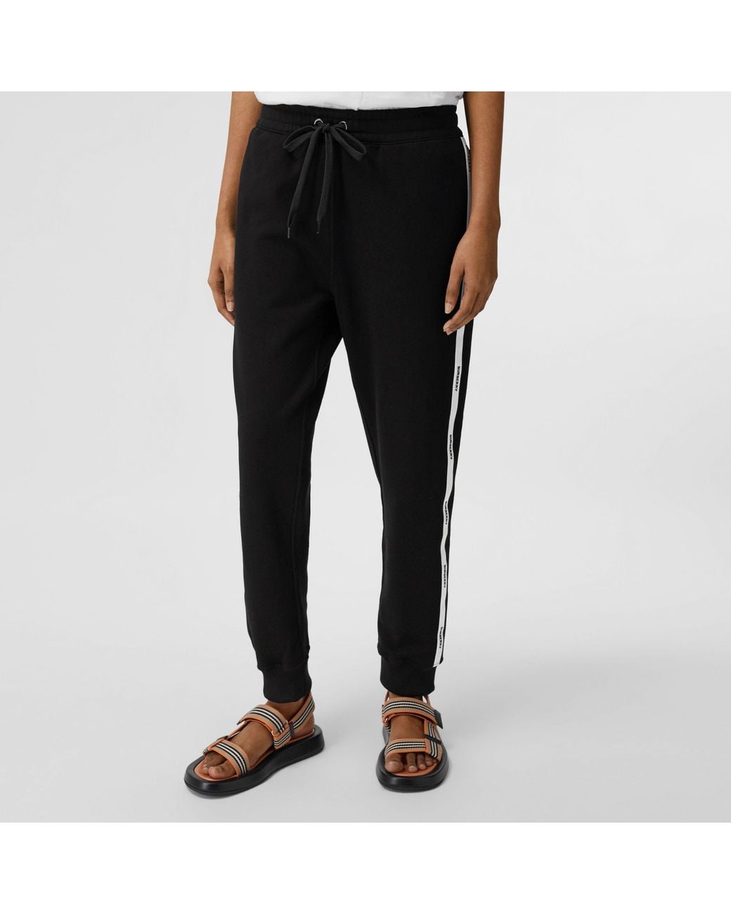 Burberry Black Logo-Tape Track Pants