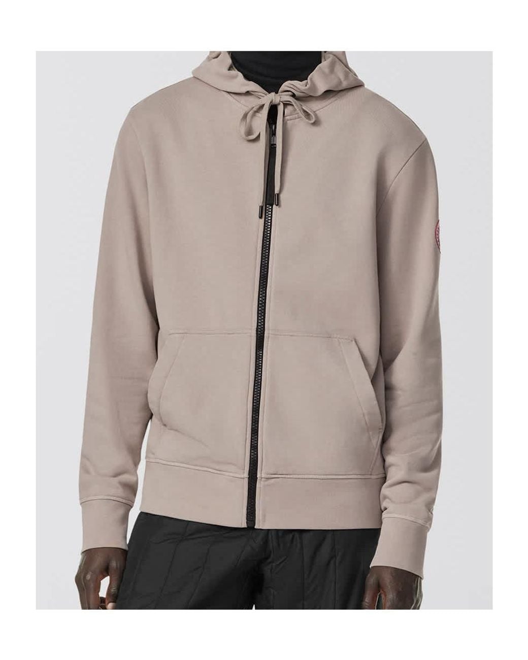 Canada Goose Brown Huron Zipped Long-Sleeved Hoodie for men