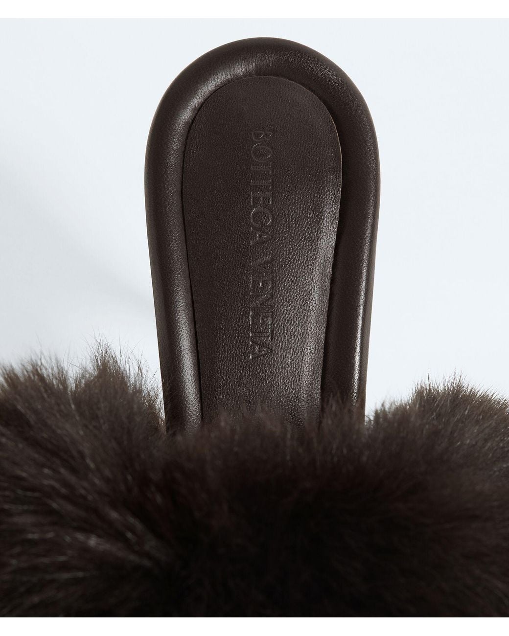 Bottega Veneta Black 75Mm Cherry Shearling &Amp; Leather Mules