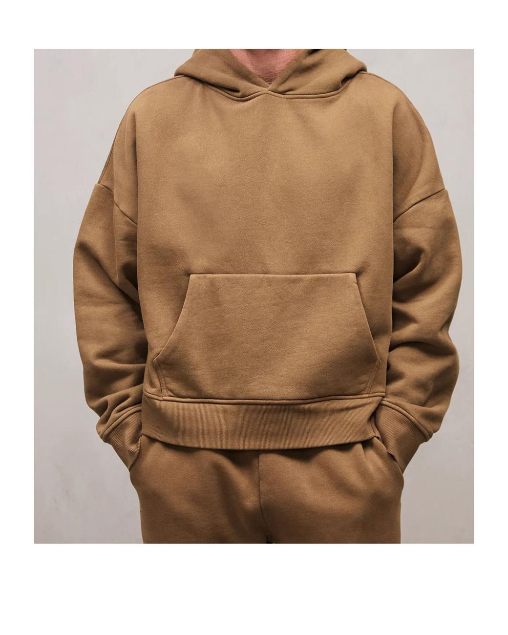 Entire studios Brown Kangaroo-Pocket Hoodie for men