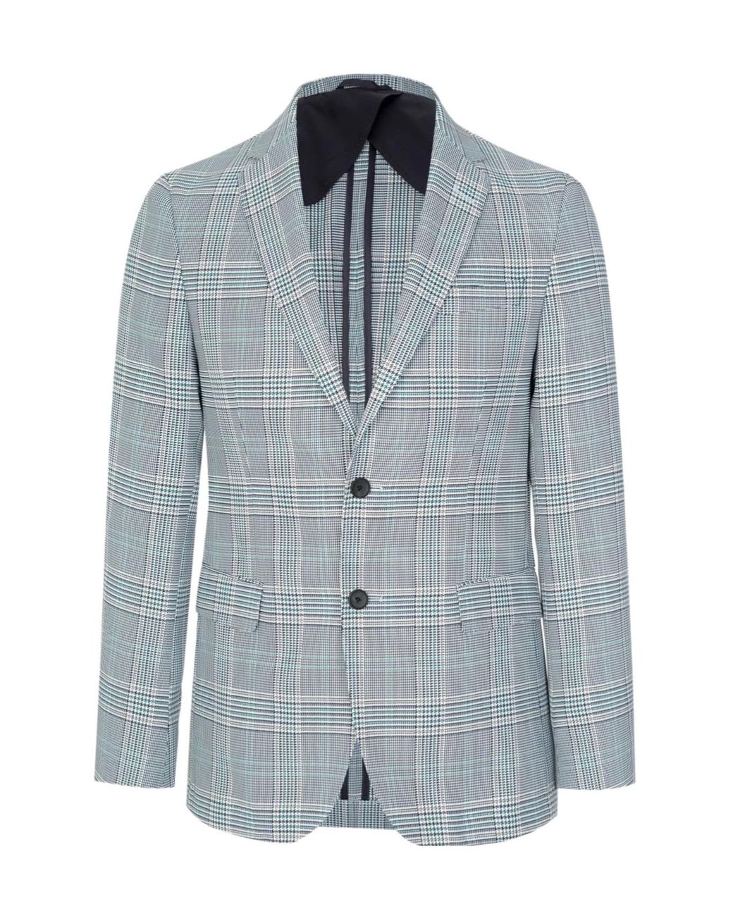Boss Blue Boss Single-Breasted Checked Jacket for men