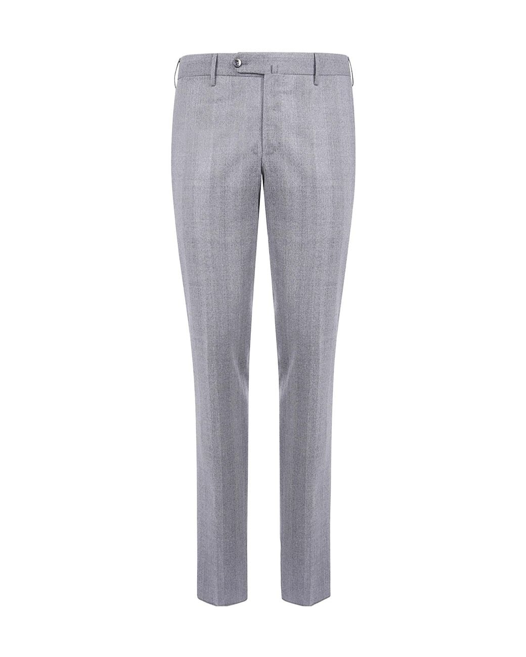PT01 Gray Herringbone-Weave Wool Trousers for men