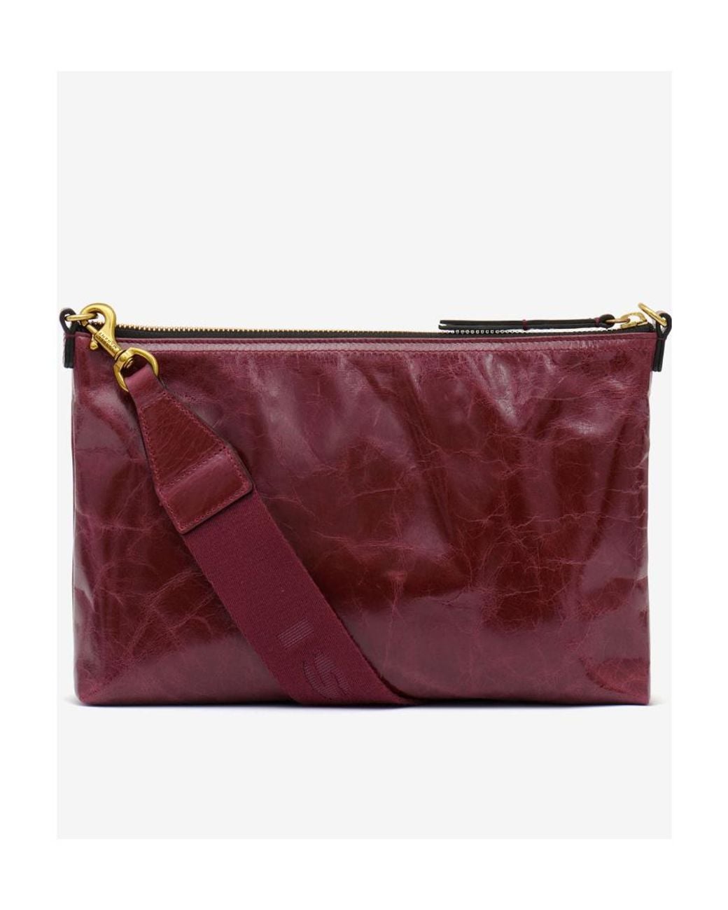 Isabel Marant Red Logo Printed Shoulder Bag