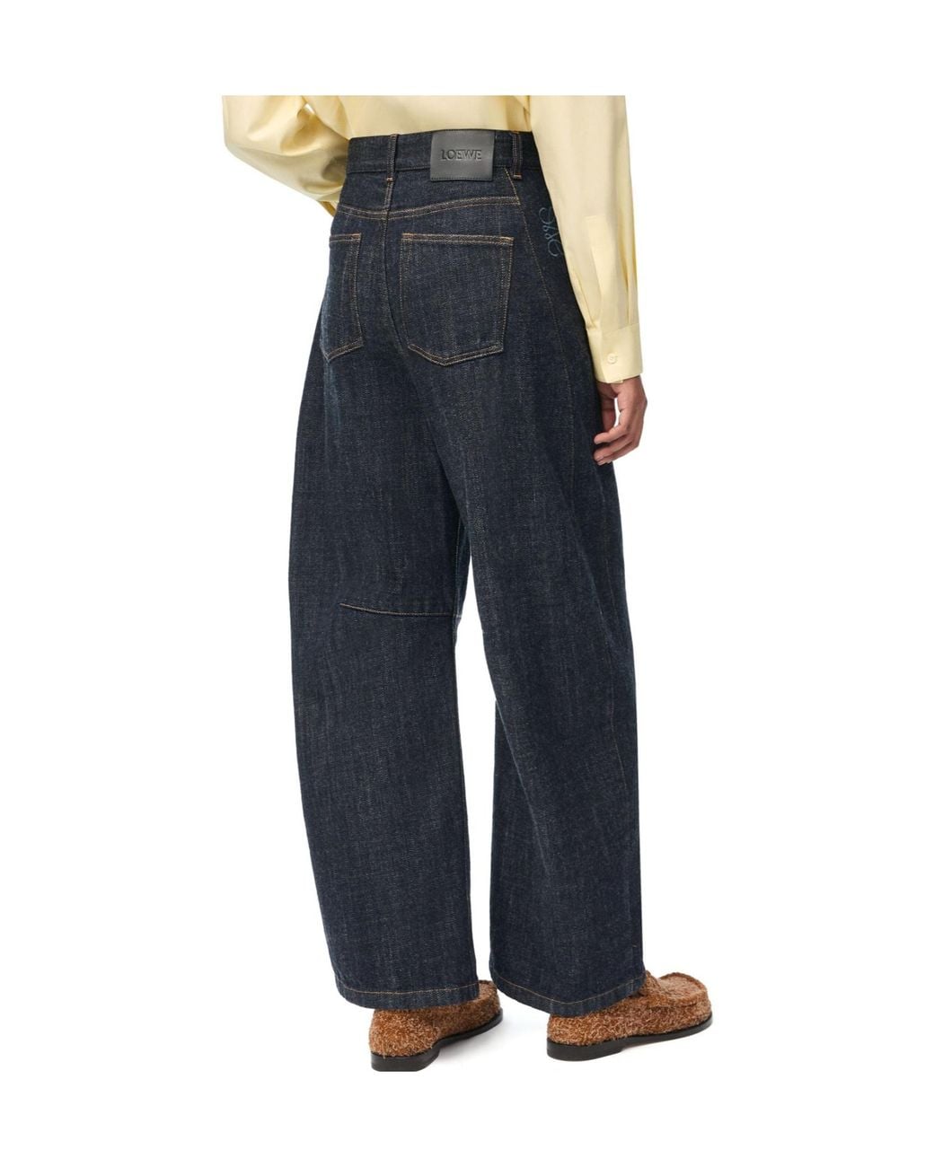 Loewe Blue Anagram Barrel Jeans