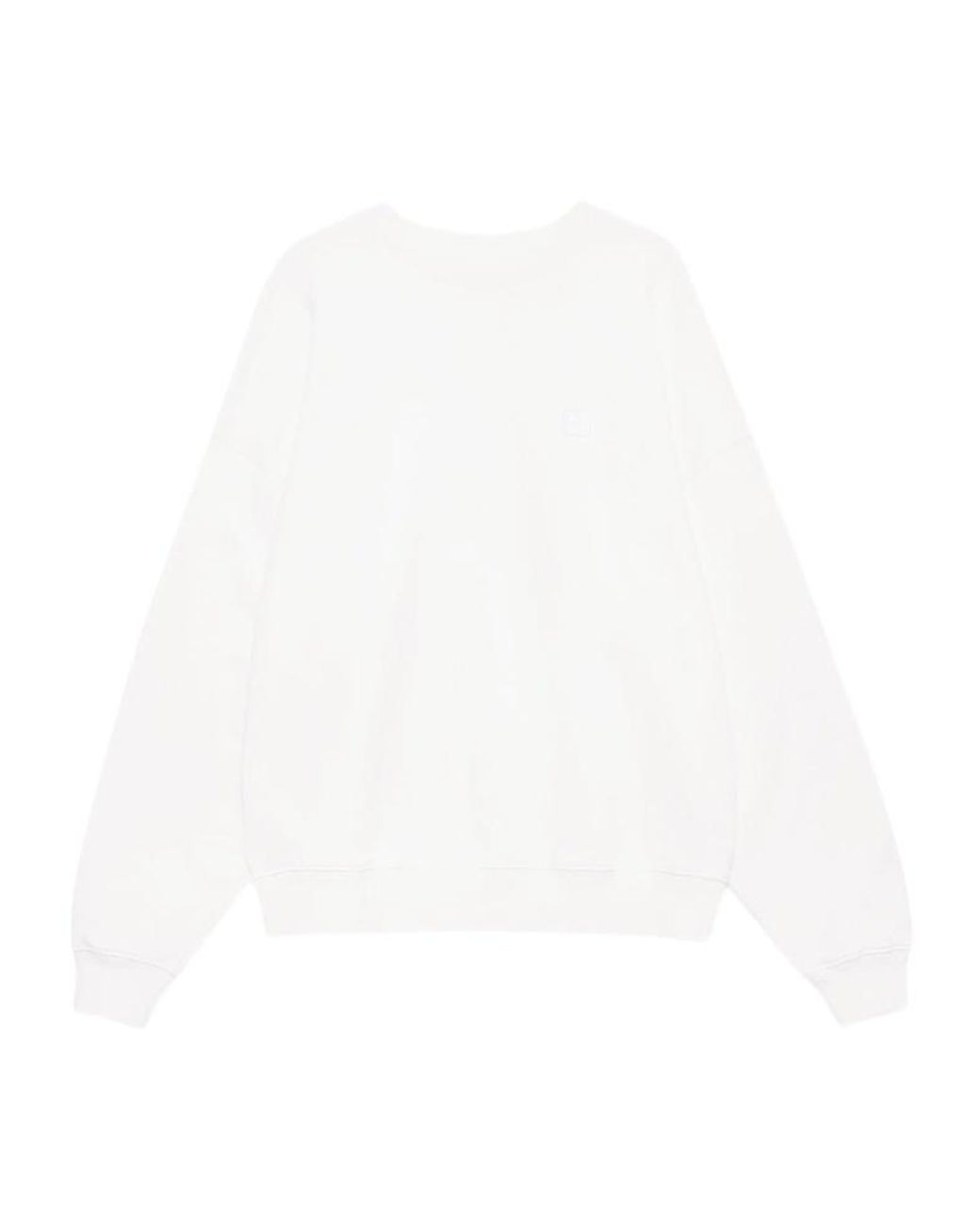 Anine Bing White Miles Logo Embroidered Sweatshirt