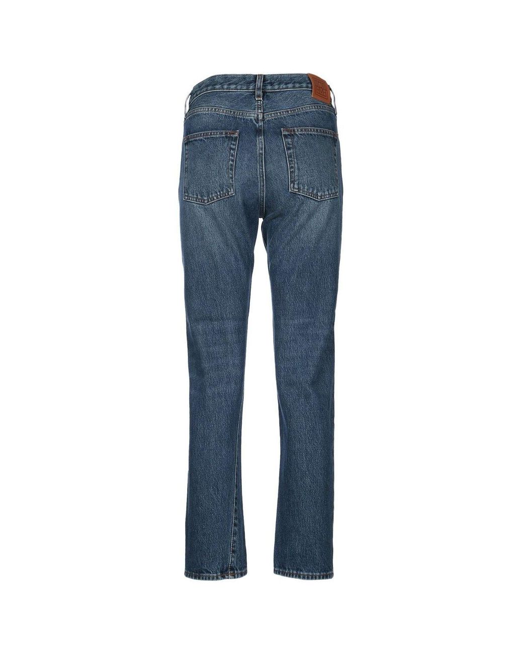 Totême Blue Totême Twisted Seam Straight-Leg Jeans