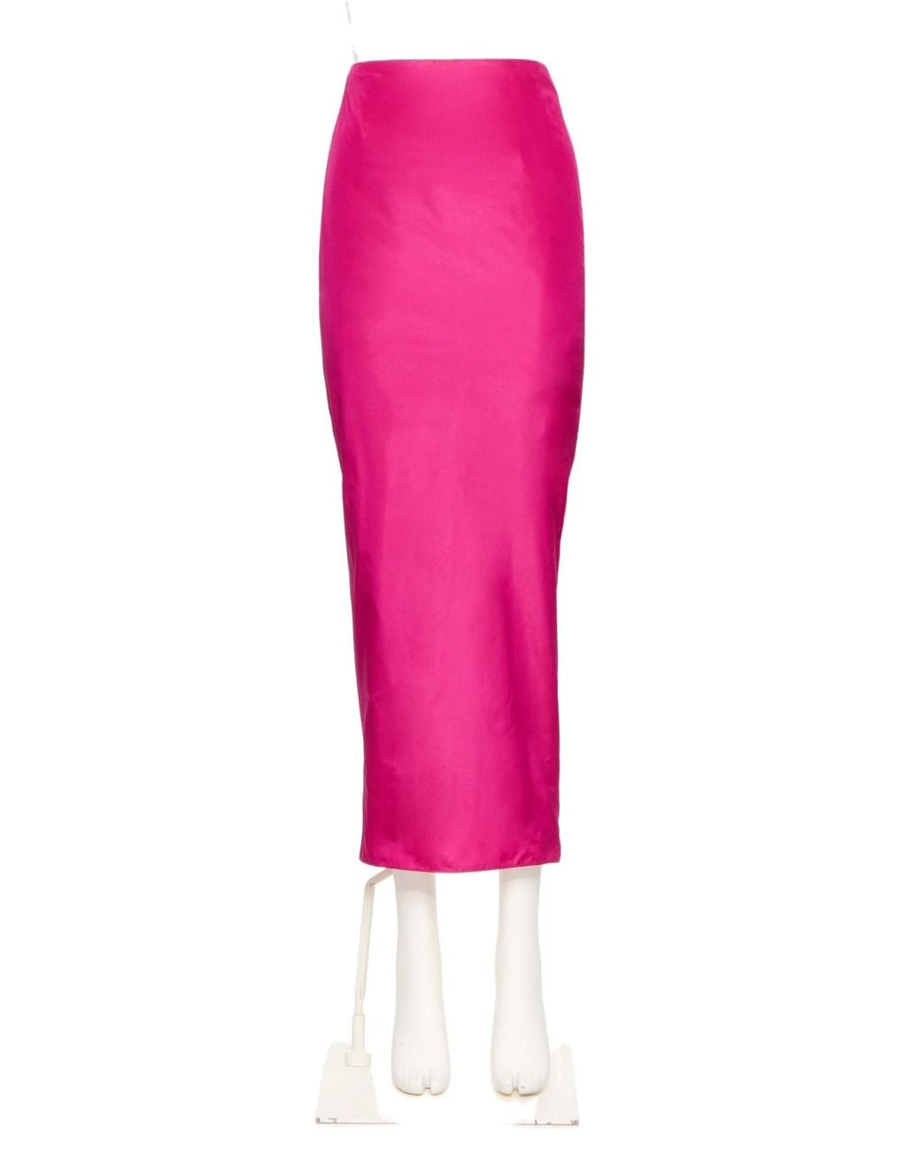 Valentino Pink Long Taffeta Skirt