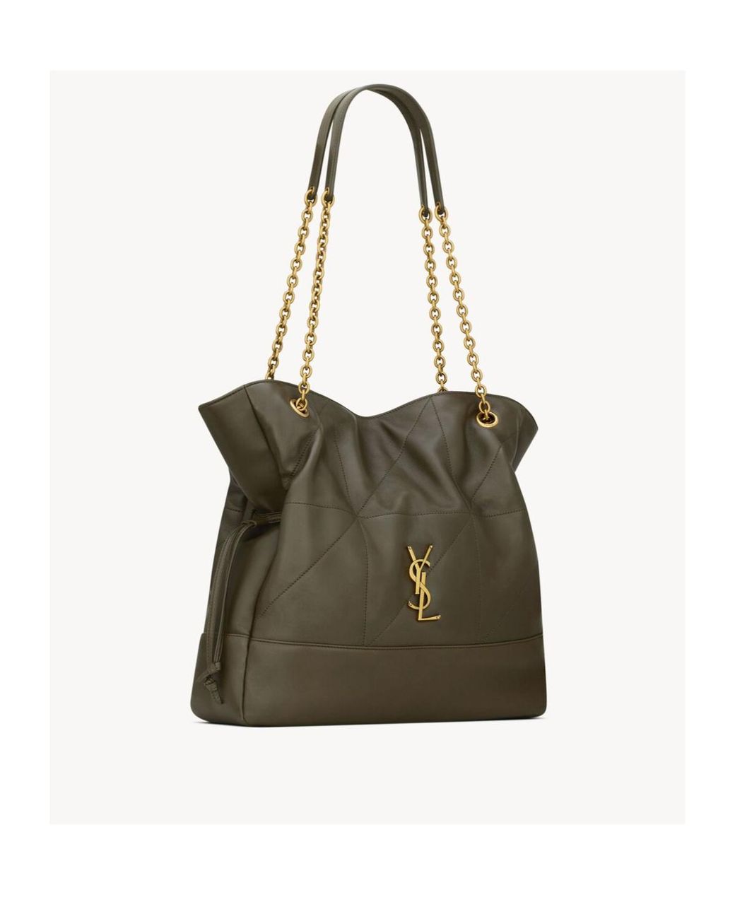 Saint Laurent Green Jamie 4.3 Logo Plaque Shoulder Bag