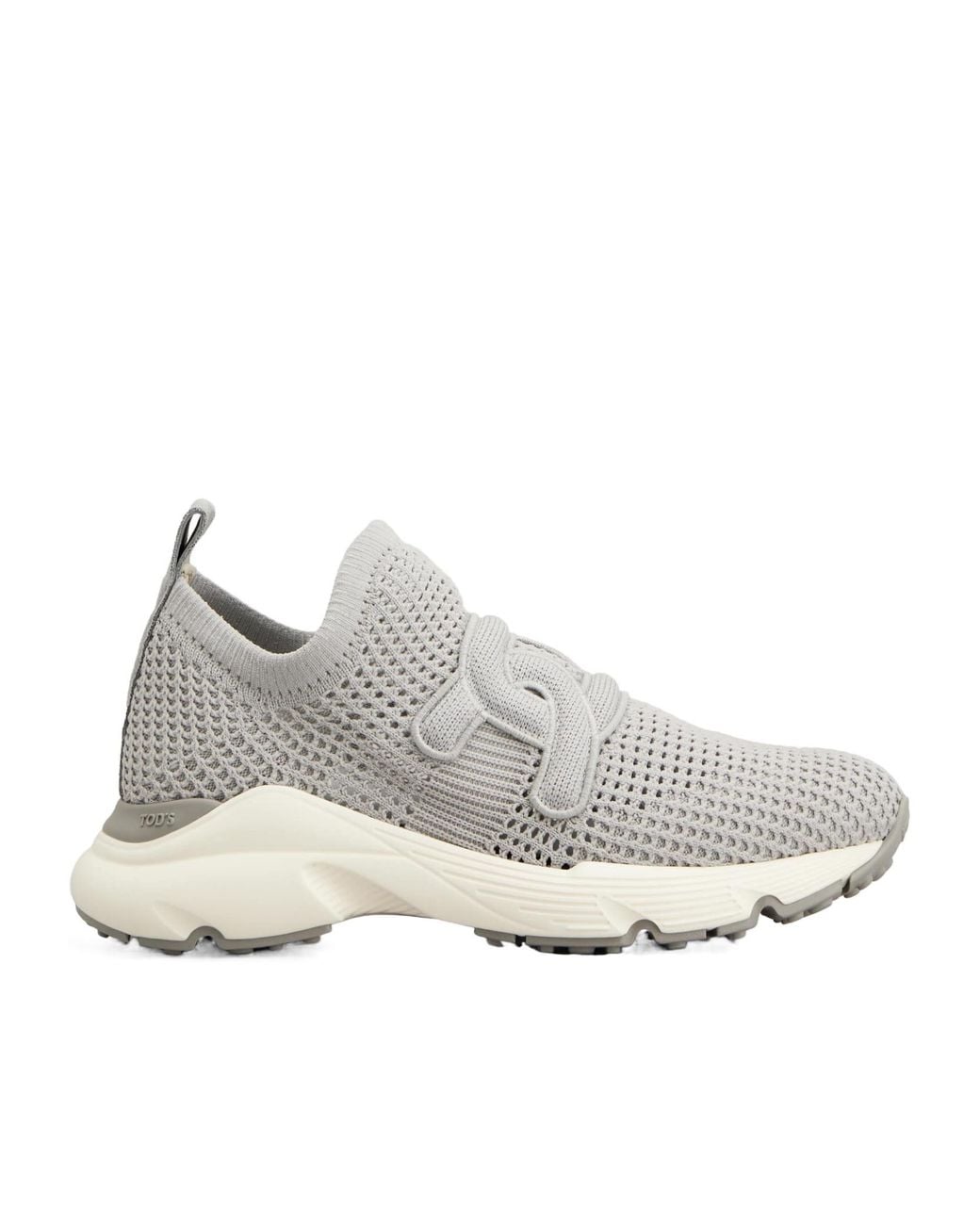 Tod's White Round-Toe Sneakers
