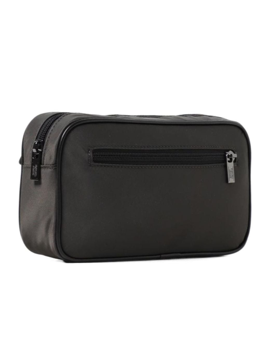 Emporio Armani Black Logo-Plaque Clutch