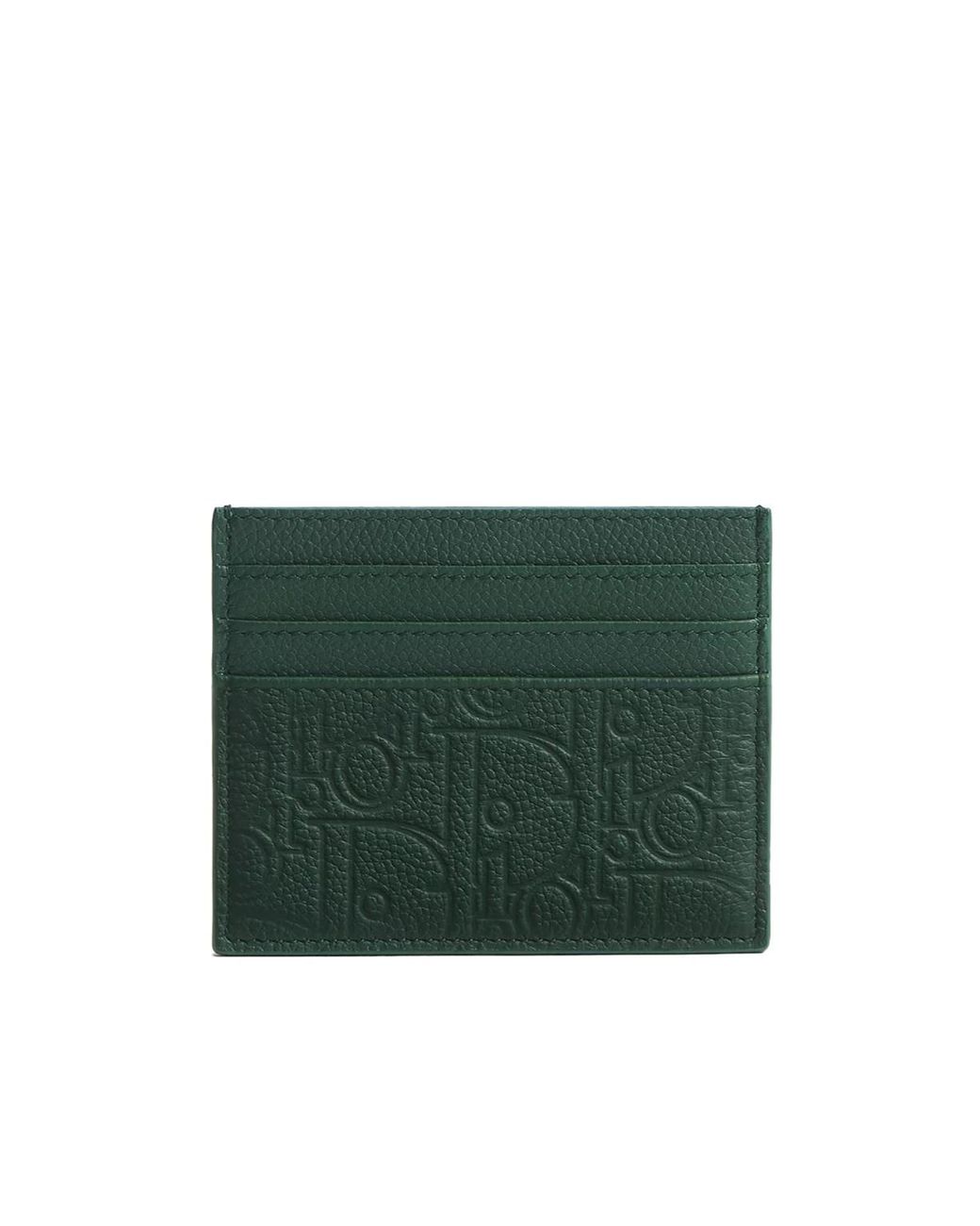 Dior Green Card Holder for men