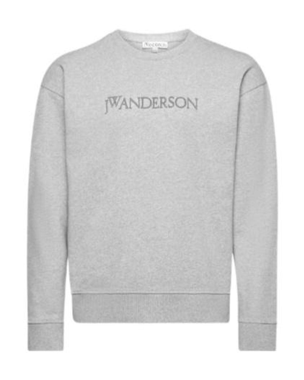 J.W. Anderson Gray Jw Anderson Logo Embroidered Sweatshirt for men