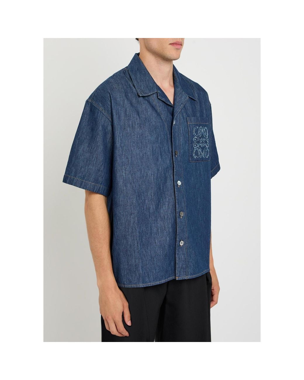 Loewe Blue Simple Shirt for men